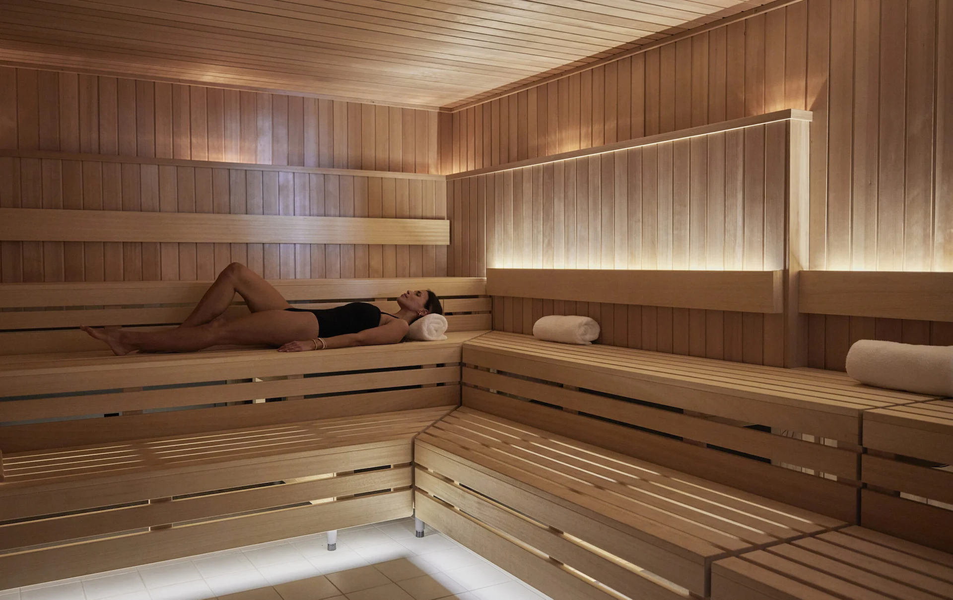 sauna at the sunny spa
