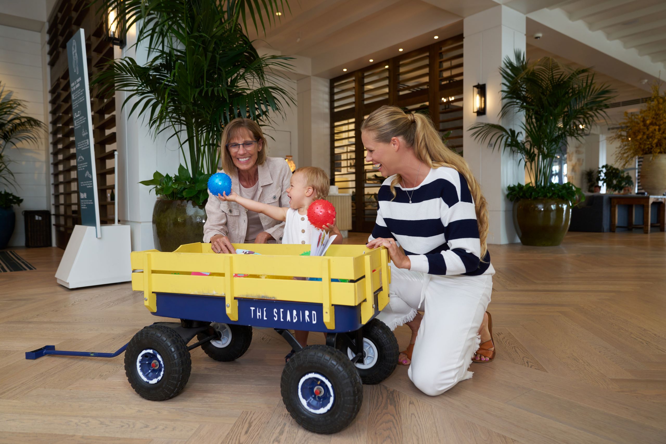 mother, grandmother, and son